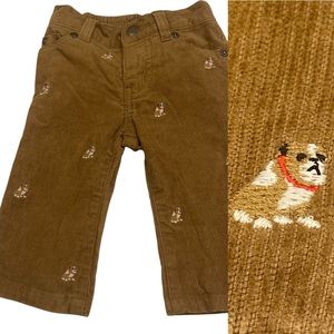 Janie and Jack Bulldog Kids Boys Corduroy Pants 3-6M